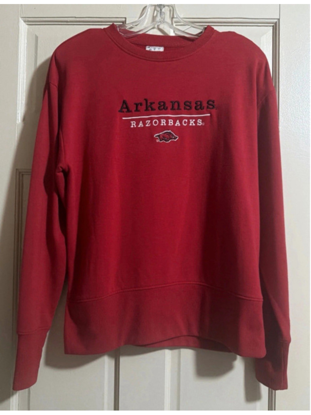 Champion Arkansas Razorbacks NCAA Crewneck Sweatshirt Red Size M